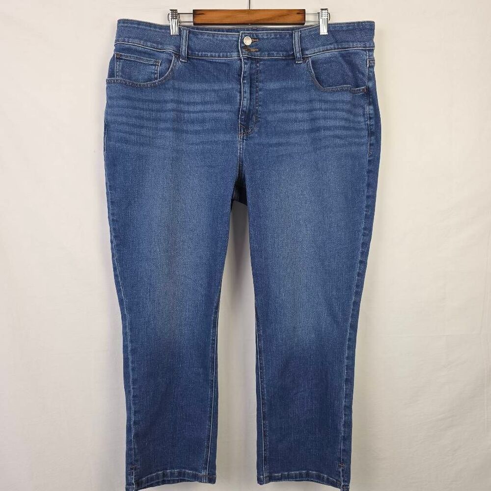 M Jeans by Maurices 22W Curvy High Rise Slim Straight Ankle - Picture 2 of 10